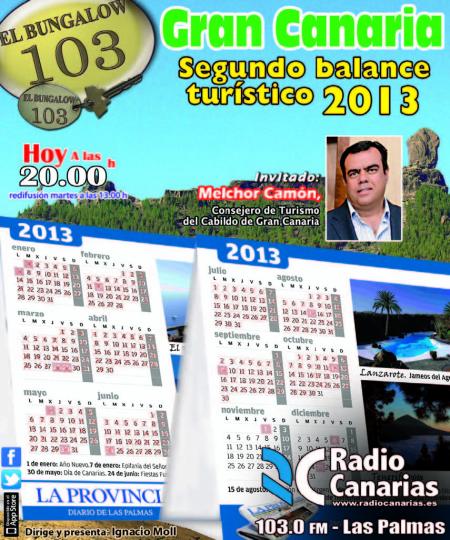 GRAN CANARIA: SEGUNDO BALANCE TURÍSTICO (2013)